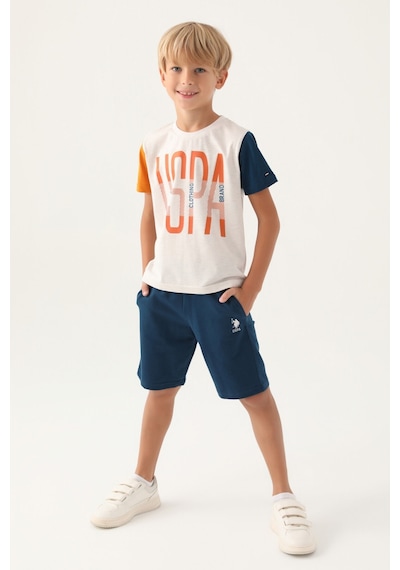 U.S. Polo Assn. Lisanslı Brand Krem Erkek Çocuk Bermuda Takım 5274-43048 Krem Melanj U.S. Polo Assn. Lisanslı Brand Krem Erkek Çocuk Bermuda Takım 5274-43048 Krem Melanj