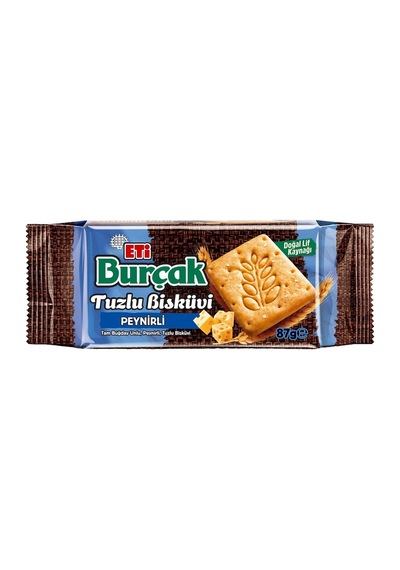 Eti Burçak Bisküvi 18x87g Peynirli - Doyurucu Ve Lezzetli Atıştırmalık 3'li Ekonomik Paket - 3 Tarı