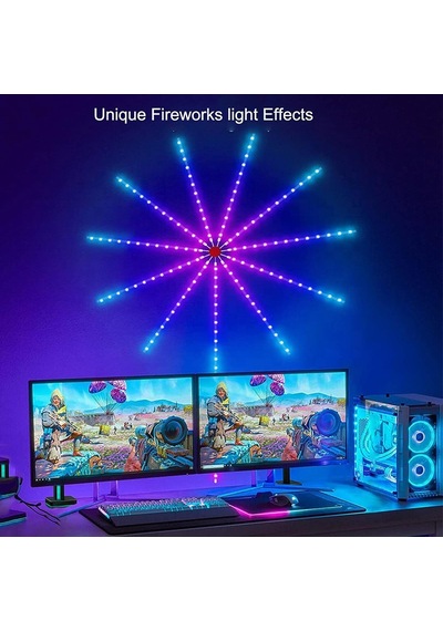 Müzik Ritimli Akıllı Rgb Led Şerit Aydınlatma - Efektli Ambiyans Lambası 5w - Usb Bağlantılı