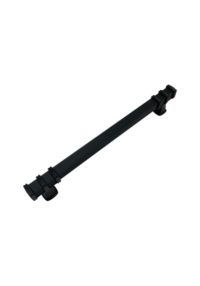 Kare Çizgili Siyah Metal Dolap Kulpu Mobilya Ve Mutfak Dolap Kulpu Siyah 160mm 2 Adet Siyah