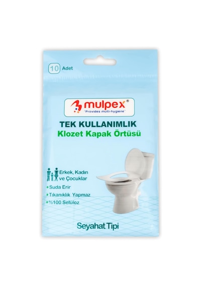 Tek Kullanımlık Suda Çözünür Klozet Kapak Örtüsü - 5 Adet X 10 Lu Paket Hijyenik Ve Pratik Se Diğer