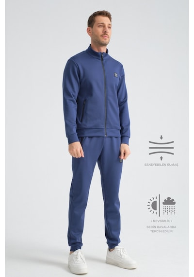 Shooter Sportswear Shooter Scuba Mevsimlik Regular Fit Erkek Eşofman Takım İndigo
