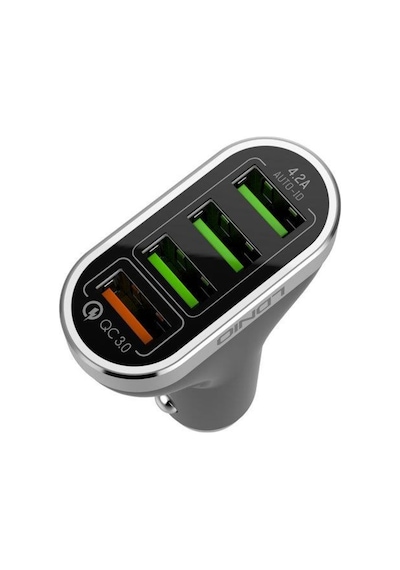 Ldnio Qc 3.0 4 Portlu 6.6A Araç Şarjı Iphone Şarj Kablo 1M