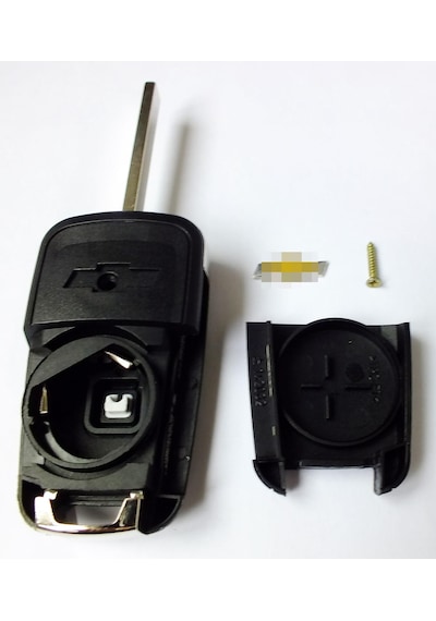 Chevrolet Uyumlu Cruze Aveo Anahtar Kumanda Kabı Vidalı Metal Logolu 2 Tuşlu