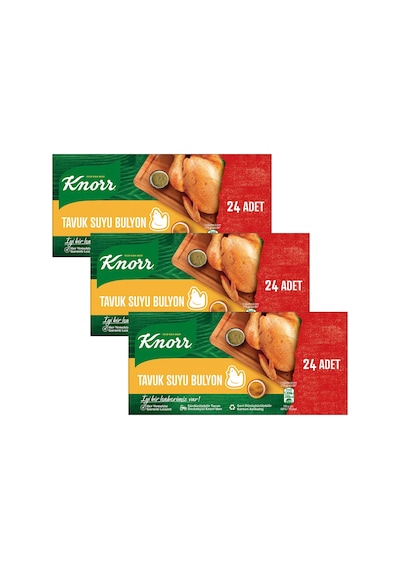Knorr Tavuk Suyu Bulyon 24 Adet 240 Gr X 3 Adet