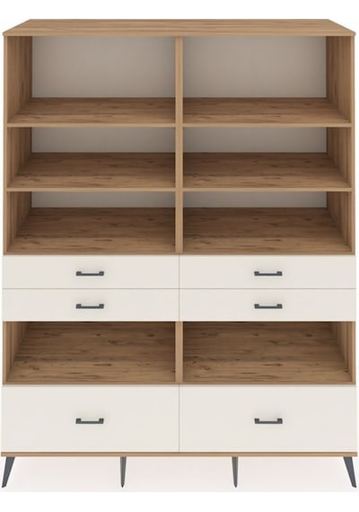 Kronos Gardrop 8 Raflı 6 Çekmeceli 176x59x221 Çam-çam/aytaşı Çam/aytaşı