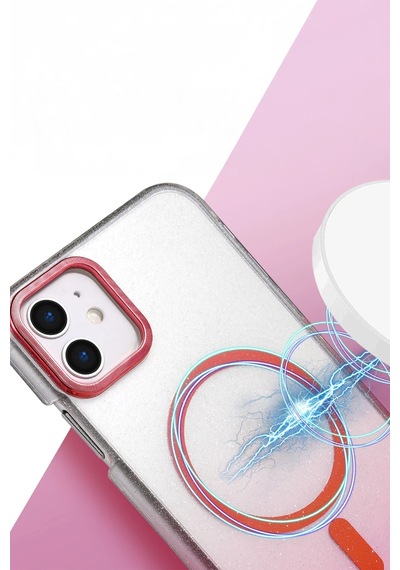 Newface - 561 - Apple iPhone Uyumlu 12 Glossy Magsafe Kapak - Ilkestor - - Mor