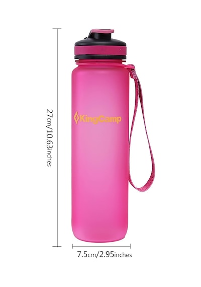 Kingcamp 1000 Ml Su Şişesi Spor Eco Friendly & Bpa Serbest Tritan Çok Renkli