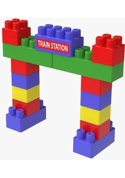 Eğlenirken Öğreten Alfabe Tren Blocks Set - 52 Parça