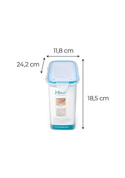 Hava Sızdırmaz Contalı Bakliyat Saklama Kabı 3 Lt 4 Lü Set Diğer