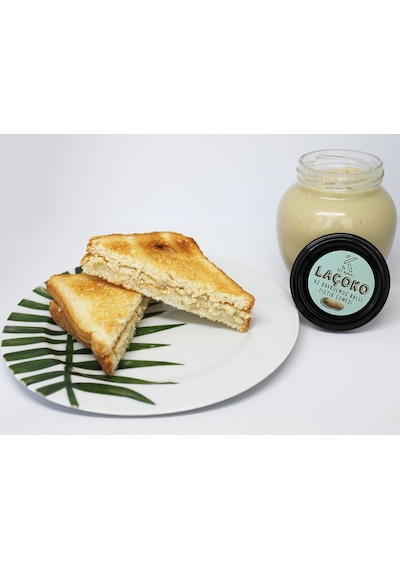 Laçoko Şekersiz Katkısız Glutensiz Doğal Az Kavrulmuş Çiğ Ballı Yer Fıstığı Ezmesi 700  G