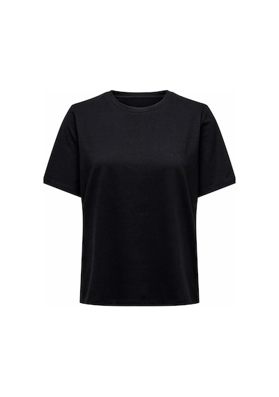 Only Kadın Bisiklet Yaka Siyah T-shirt - 15270390 Siyah