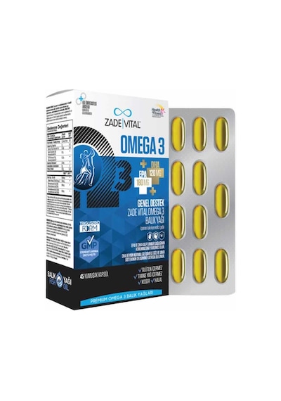 Zade Vital Premium Omega 3 Balık Yağı Genel Destek