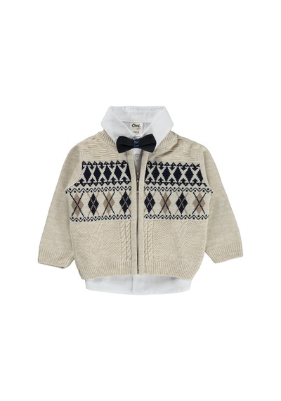 Civil Baby Desenli 6-18 Ay Takım - Bej