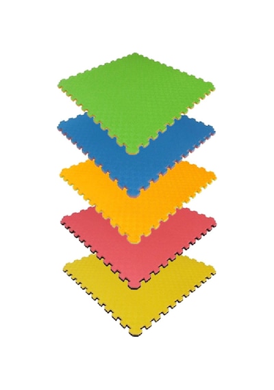 Tatami Minder 100x100x13mm Çok Renkli Paket Tatami Eva Zemin Minderi Puzzle Zemin Matı Tatami Minder
