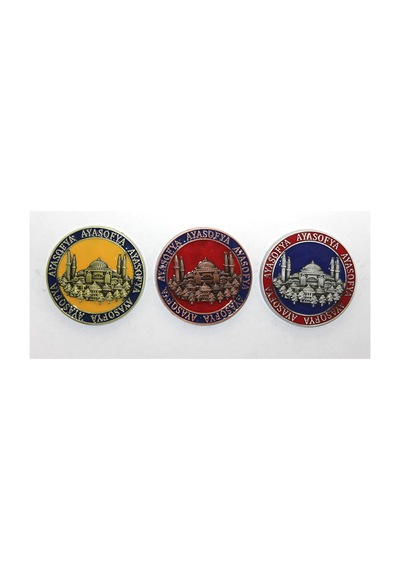 4 Adet Ayasofya Magnet Yöresel Buzdolabı Süsü 7,5 Cm Tekli Hatıra Souvenir Fridge Magnet