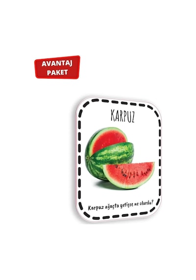 İlk Adım Zeka Kartı Eşyalar ve İlk Adım Zeka Kartı Meyve-sebze