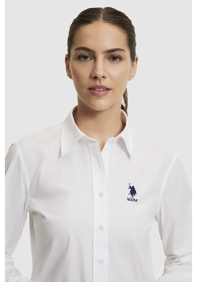 U.s. Polo Assn. Kadın Beyaz Gömlek Basic 50320205-vr013