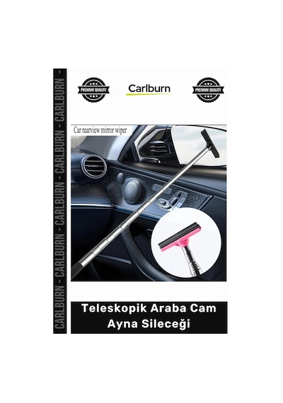 Özel Üretim Uzayabilen Dikiz Aynası Temizleme Aparatı Pratik Teleskopik Araba Cam Ayna Sileceği