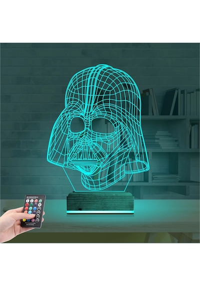 Luvivia Darth Veider 3d Lamba - Masa Gece Lambası Şeffaf