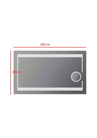 Orka - Galata Büyüteçli Ledli Ayna Yataydikey 100 60 - Tr9005 6438248