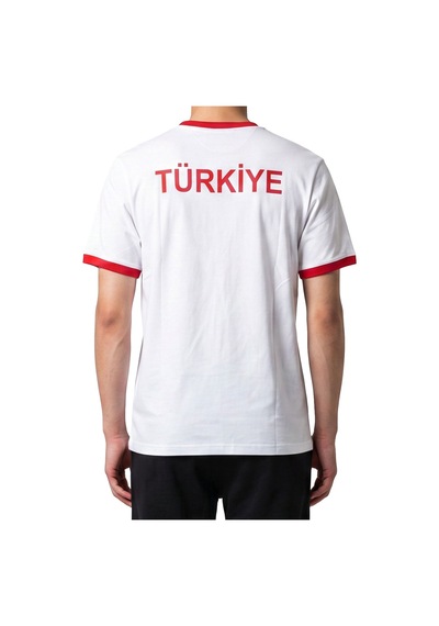 Sportive Türkiye Baskılı Çocuk Beyaz Günlük Stil T-shirt 26du0004-byz
