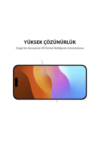 Ally Apple, Uyumlu iPhone 15 Pro Full Glue Tempered Kırılmaz Cam Ekran Koruyucu- 5775