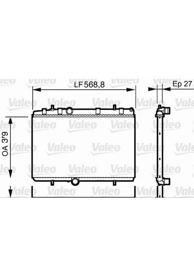 Peugeot 2008 Motor Radyatoru 1.2 2014-2018 Valeo 734338