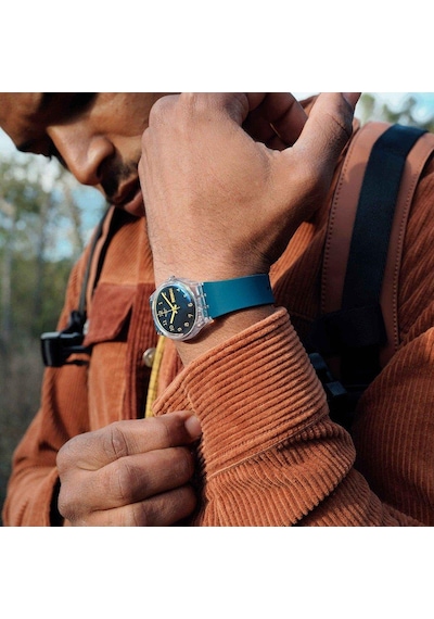 Swatch Blue Away So28k700 Kol Saati Şeffaf