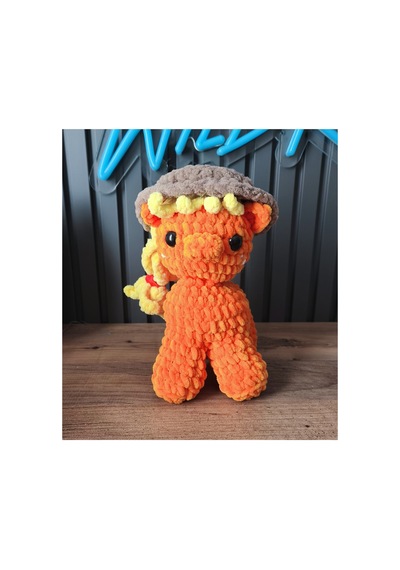El Yapımı Tığ İşi My Little Pony Peluş Oyuncak Applejack Çok Renkli