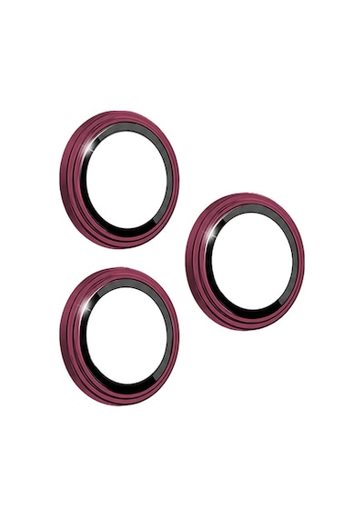 Apple iPhone 18 Pro Max Uyumlu Wiwu Lg-005 Falcon Anti Reflective Kamera Lens Koruyucu Bordo