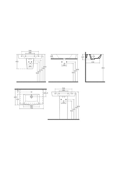 İsvea - Valante Mobilya Uyumlu Lavabo Beyaz 75 Cm - 10vl50075sv Beyaz