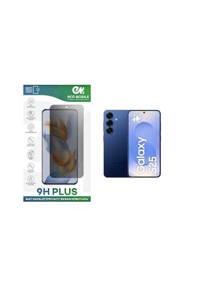 Samsung Galaxy S25 Ekran Koruyucu Tam Uyumlu 9h Esnek Nano Kırılmayan Mat Hayalet Privacy