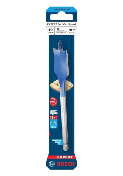 Bosch Expert 19 X 152 Mm Ahşap Yaprak Kelebek Delme Ucu 2608902094