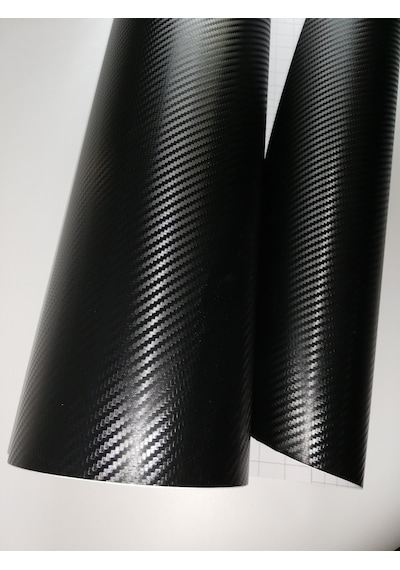 Araç Kaplama Carbon Fiber Folyo Siyah 152 Lik Hava Kanallı