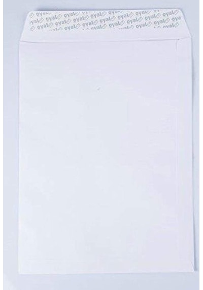 Oyal Torba Zarf, 17 X 25 Cm, 110 Gr, Silikonlu, 10'lu, Beyaz