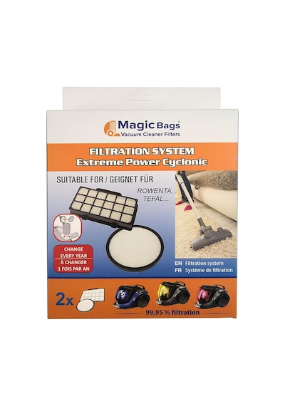 Magic Bags Rowenta Ile Uyumlu X-trem Power Cyclonic Vakum Filtr