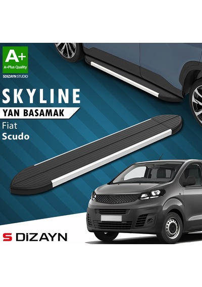 S-dizayn Fiat Scudo 3 Skyline Aluminyum Yan Basamak 213 Cm 2020 Üzeri A+ Kalite