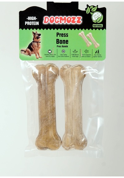 Dogmozz Premium Deri Pres Natural Köpek Kemiği 15 CM 2'li