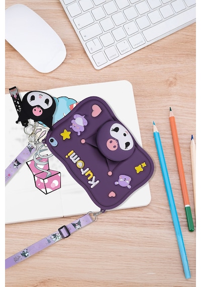 Apple Uyumlu iPad 8 Ve 9 Nesil 10 2 Inç 2020 2021 Kedi Kılıf Standlı Eğlenceli Koruma Purple