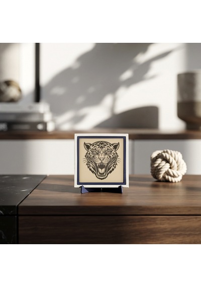 Vahşi Yaşam Figürlü Masaüstü Objesi, Dekorasyonunuza Asalet Katan Tasarım 10x10 Cm