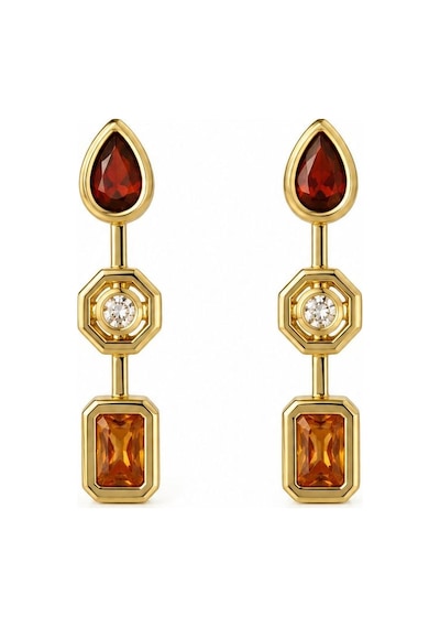 Taşlı Sallantılı Küpe -625 Gold