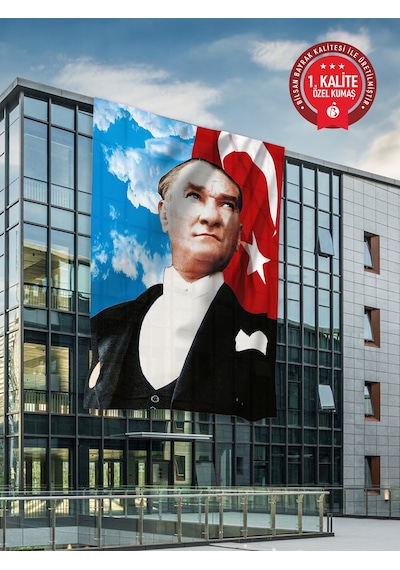 Atatürk Bayrağı 100x150 Cm - Raşel Kumaş 1. Kalite No1 100 x 150 CM