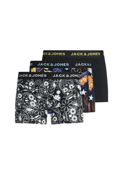 Jack & Jones Jack&Jones Siyah Erkek 3'Lü Boxer Set 12185485 Siyah