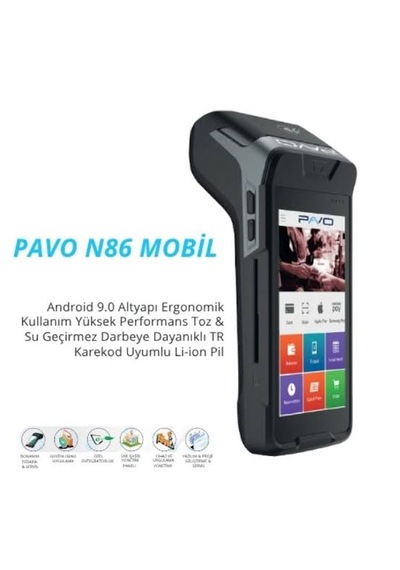 Pavo N86 Mobil Android Pos Terminali