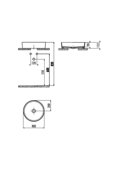 Creavit Lp145 Loop Çanak Lavabo 45 CM Cool Grey