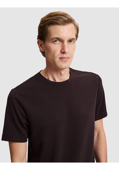 Pierre Cardin Koyu Kahverengi Regular Fit Basic Tişört 50333999 Vr084