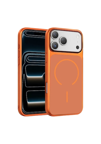 Apple Uyumlu iPhone 17 Pro Max Rush Magsafe Kapak - Turuncu