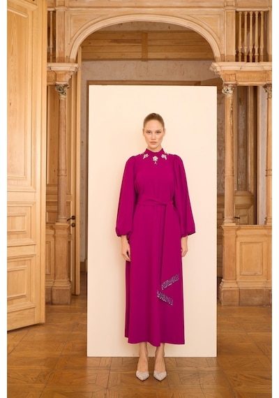 Senna Laura Dress Fuşya Fuşya