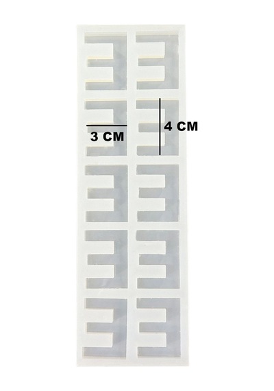Epoksi Çoklu Silikon Kalıp E Harfi Anahtarlık Reçine Seri Döküm Kalıbı 4 Cm 10 Lu
